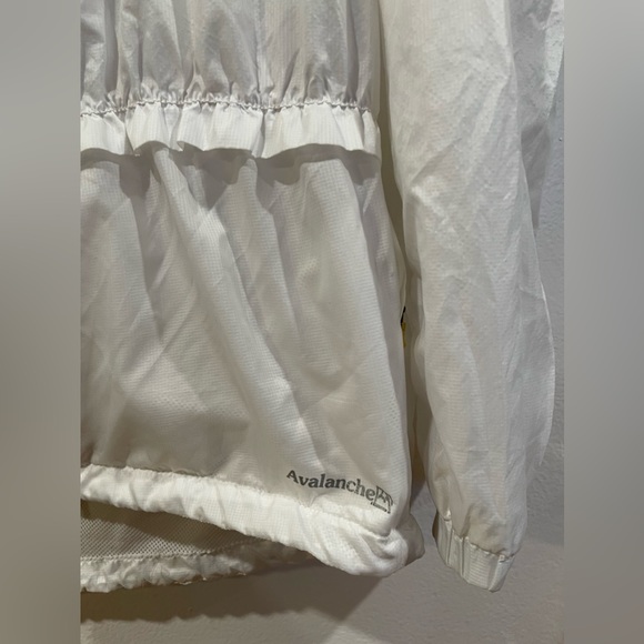 AVALANCHE Full Zip Jacket Weather Shield Running Shell White Women's Size MEDIUM - Picture 3 of 6